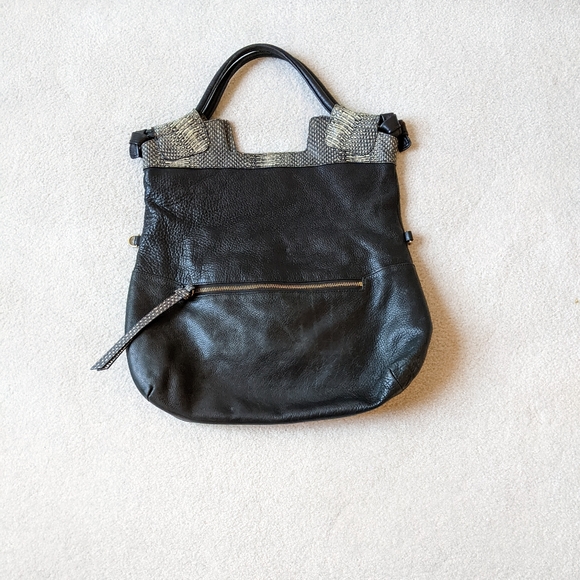 Foley + Corinna black snakeskin tote - Picture 4 of 8